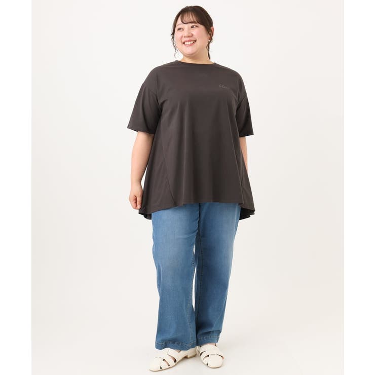 【大きいサイズ】バックフレアロゴTシャツ | eur3 | 詳細画像17 