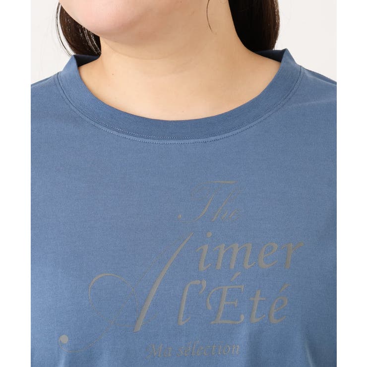 【大きいサイズ/UVカット/接触冷感】ドロップショルダーロゴTシャツ | eur3 | 詳細画像5 