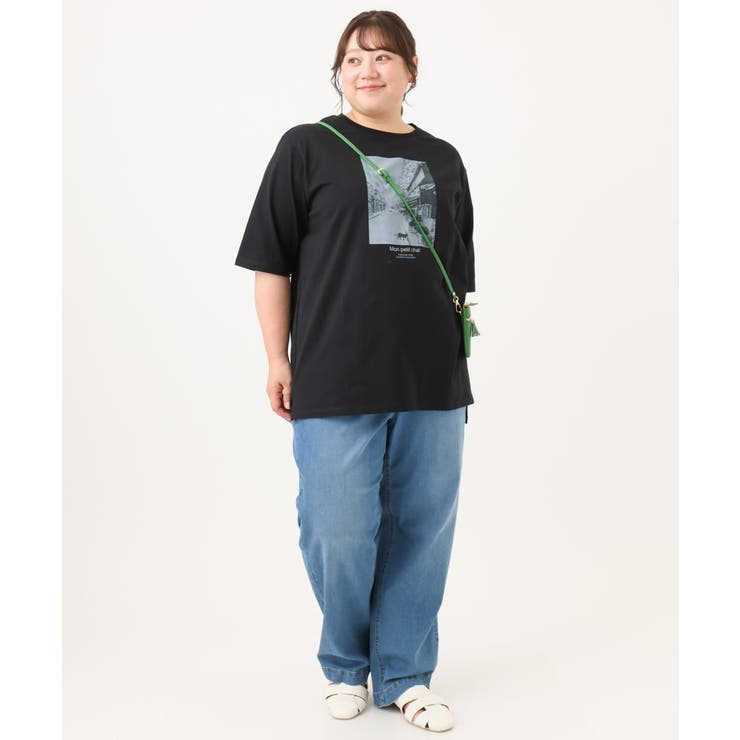 【大きいサイズ/接触冷感/UVカット】ネコプリントTシャツ | eur3 | 詳細画像16 