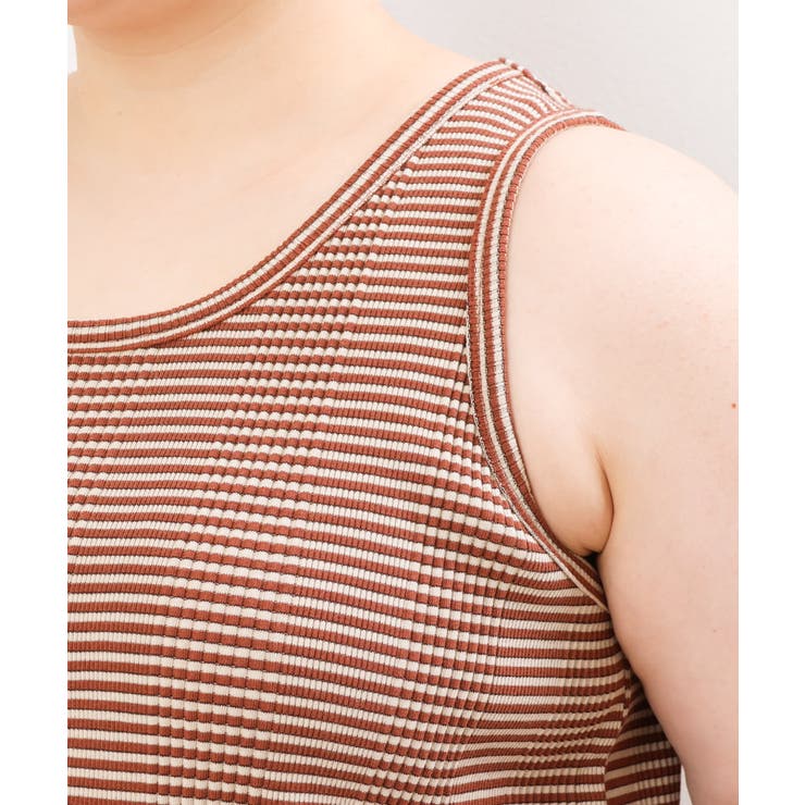 【大きいサイズ/a.v.v×eur3】ミジンコボーダータンクトップ | eur3 | 詳細画像16 