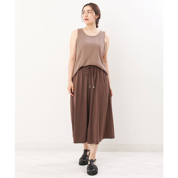 【大きいサイズ/a.v.v×eur3】ミジンコボーダータンクトップ | eur3 | 詳細画像8 