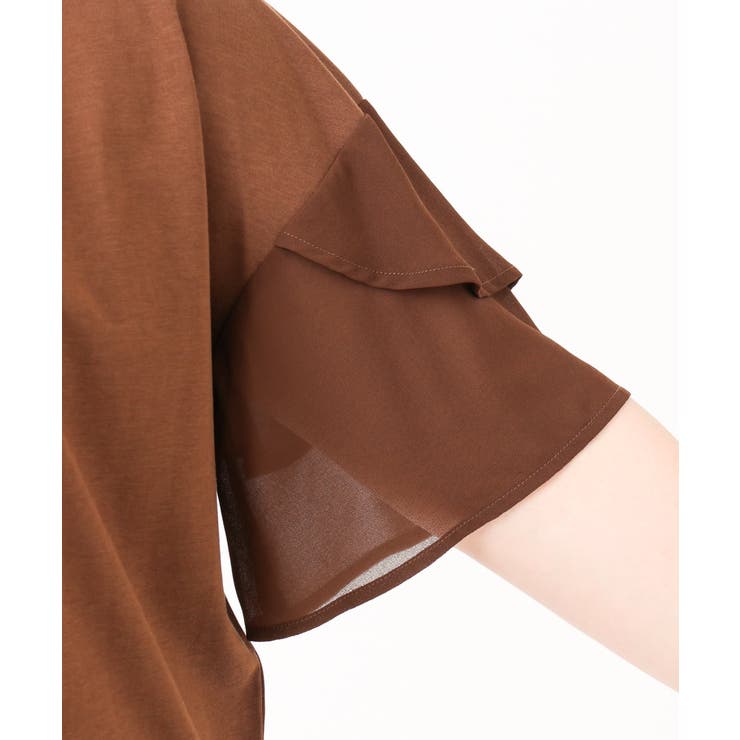 【大きいサイズ/a.v.v×eur3】シフォンケープカットソー | eur3 | 詳細画像21 