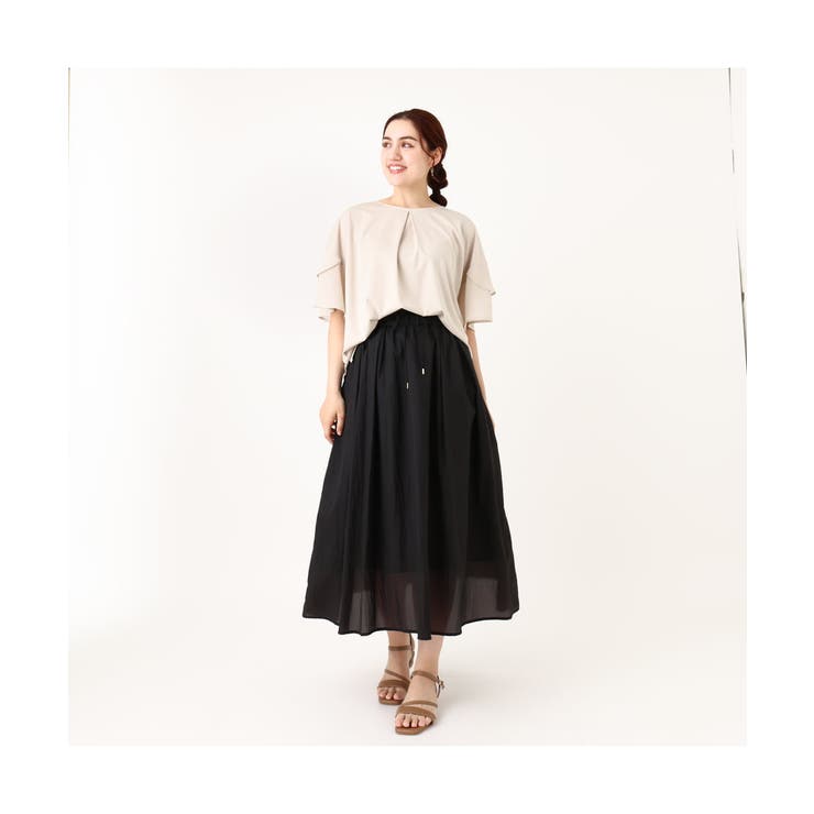 【大きいサイズ/a.v.v×eur3】シフォンケープカットソー | eur3 | 詳細画像29 