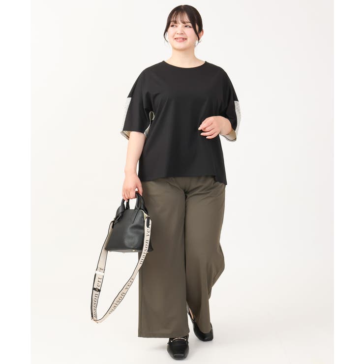 【大きいサイズ/接触冷感】コクーンシルエット切り替えカットソー | eur3 | 詳細画像31 