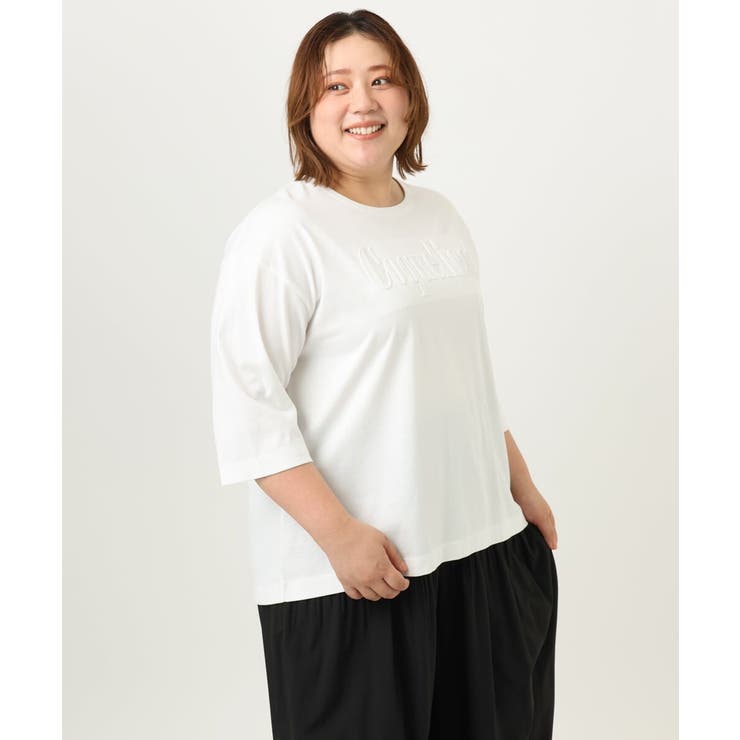 【大きいサイズ】エンボスロゴTシャツ | eur3 | 詳細画像18 