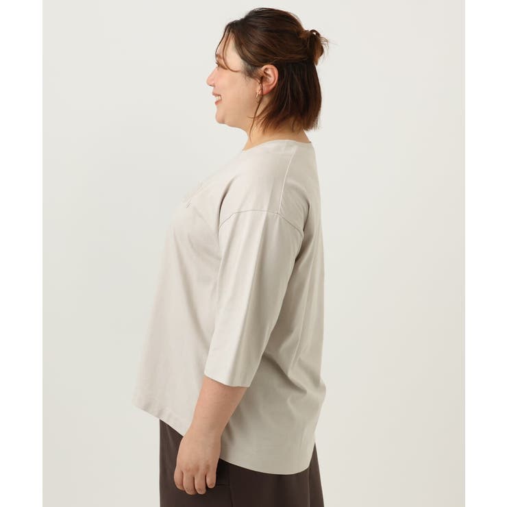 【大きいサイズ】エンボスロゴTシャツ | eur3 | 詳細画像7 