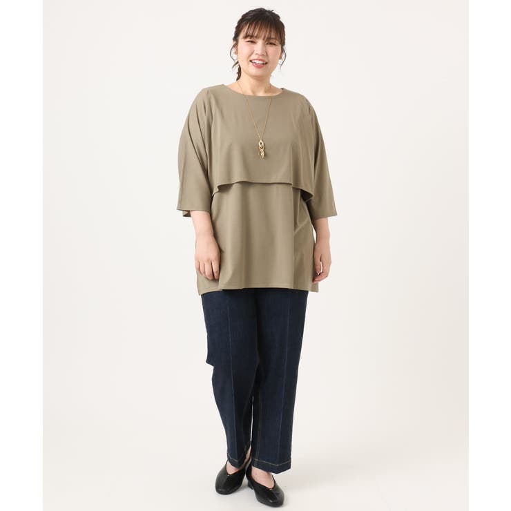 【大きいサイズ】ケープデザインカットソー | eur3 | 詳細画像11 