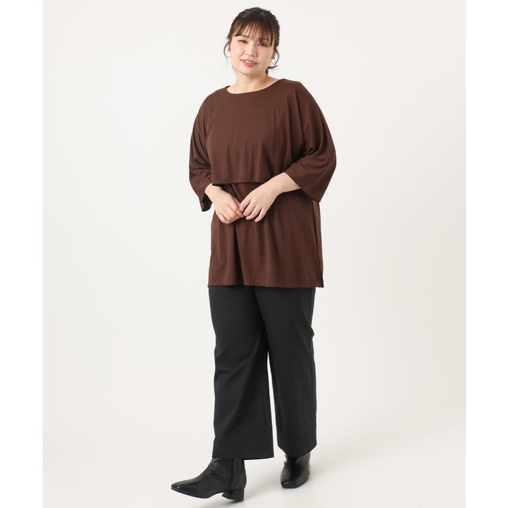 【大きいサイズ】ケープデザインカットソー | eur3 | 詳細画像16 