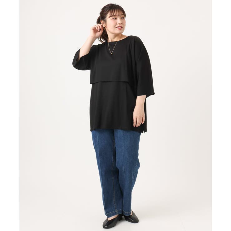 【大きいサイズ】ケープデザインカットソー | eur3 | 詳細画像20 