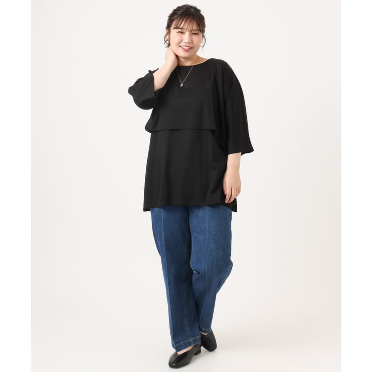 【大きいサイズ】ケープデザインカットソー | eur3 | 詳細画像21 