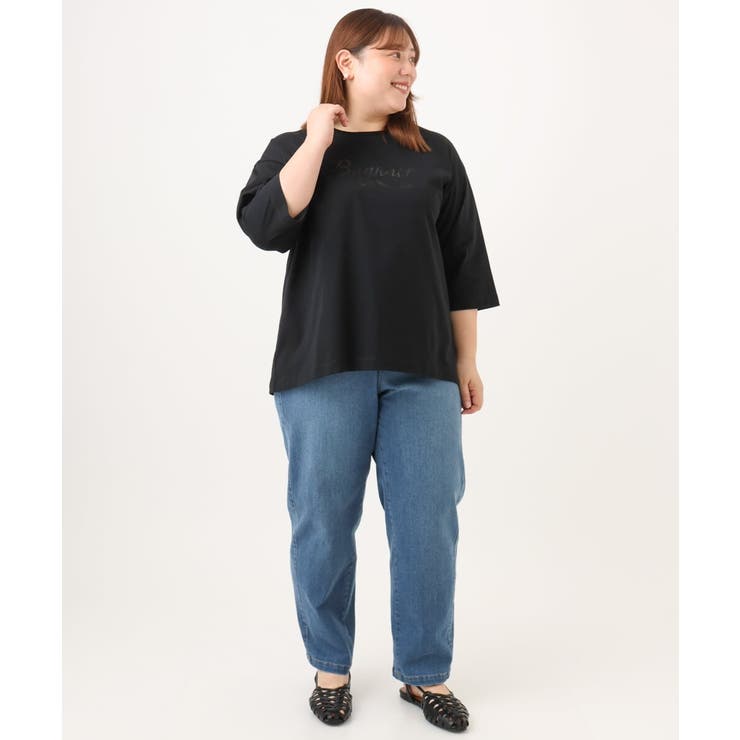 【WEB先行販売】【大きいサイズ】ドロップショルダーロゴTシャツ | eur3 | 詳細画像17 