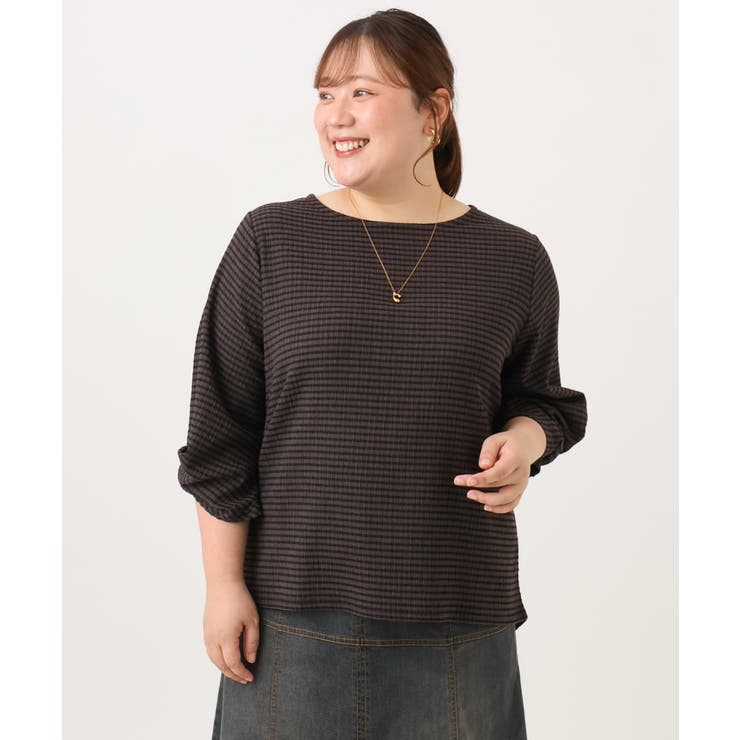 【大きいサイズ】カーブヘムカットソー | eur3 | 詳細画像18 
