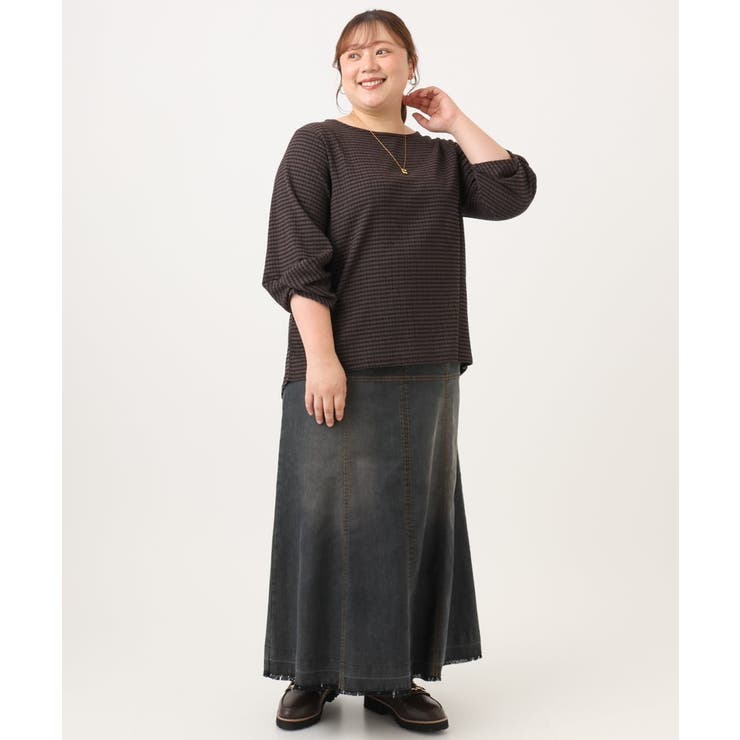 【大きいサイズ】カーブヘムカットソー | eur3 | 詳細画像22 