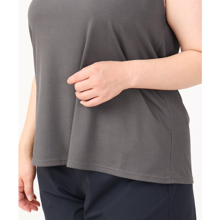 【大きいサイズ/接触冷感】スクエアネックタンクトップ | eur3 | 詳細画像10 