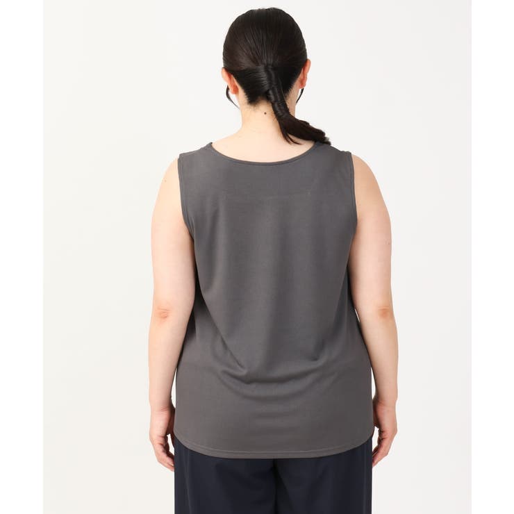 【大きいサイズ/接触冷感】スクエアネックタンクトップ | eur3 | 詳細画像7 