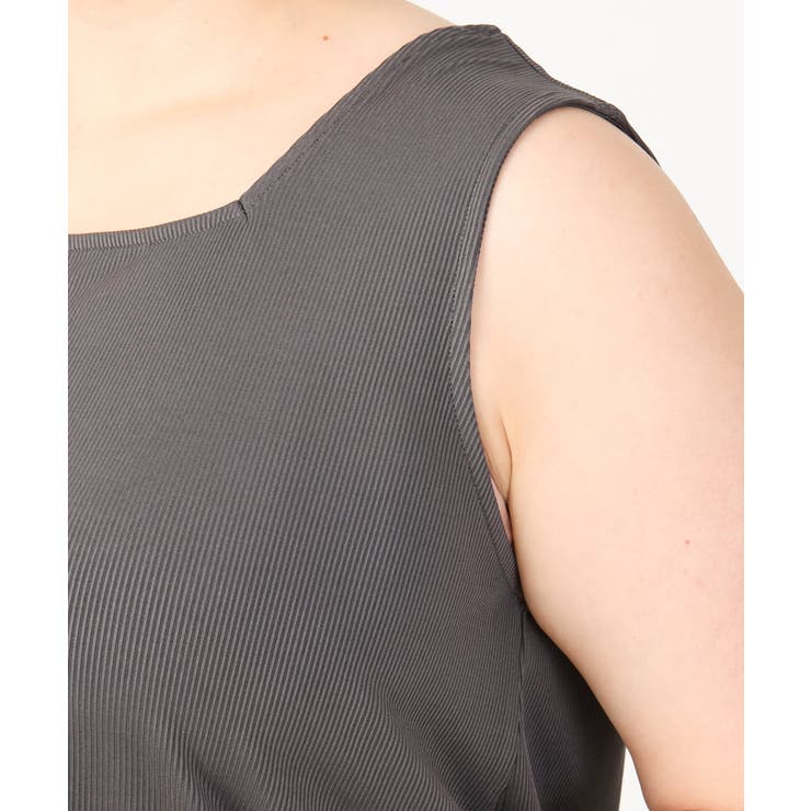 【大きいサイズ/接触冷感】スクエアネックタンクトップ | eur3 | 詳細画像9 