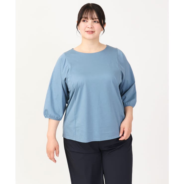 【大きいサイズ/接触冷感】インショルダー切り替えトップス | eur3 | 詳細画像11 