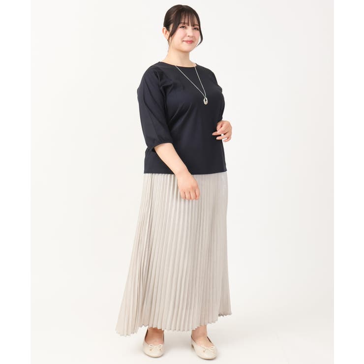 【大きいサイズ/接触冷感】インショルダー切り替えトップス | eur3 | 詳細画像28 