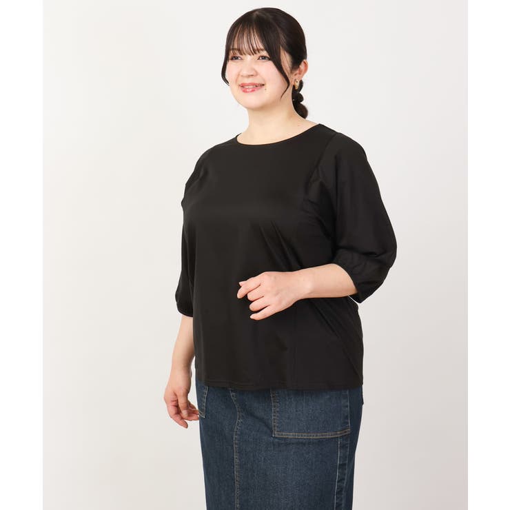 【大きいサイズ/接触冷感】インショルダー切り替えトップス | eur3 | 詳細画像29 