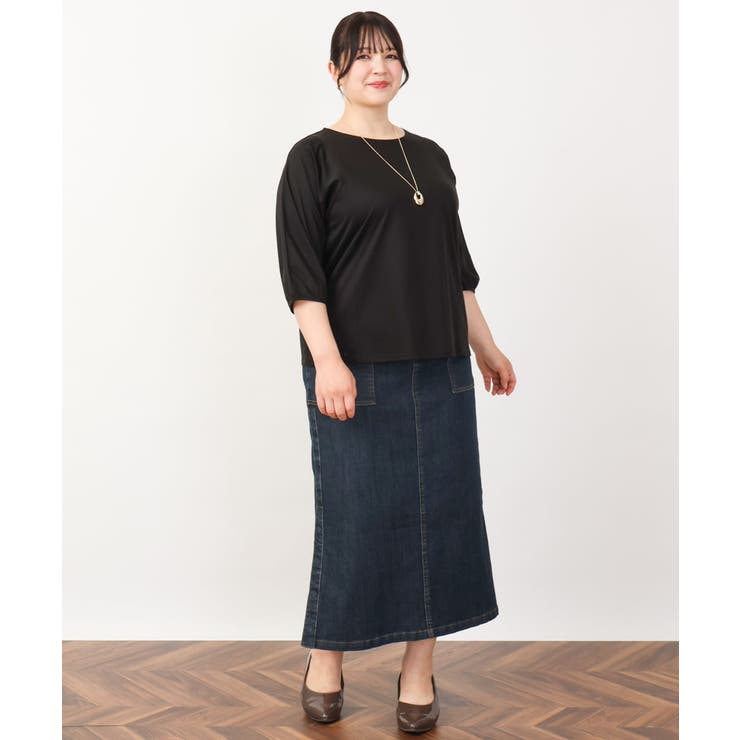 【大きいサイズ/接触冷感】インショルダー切り替えトップス | eur3 | 詳細画像32 