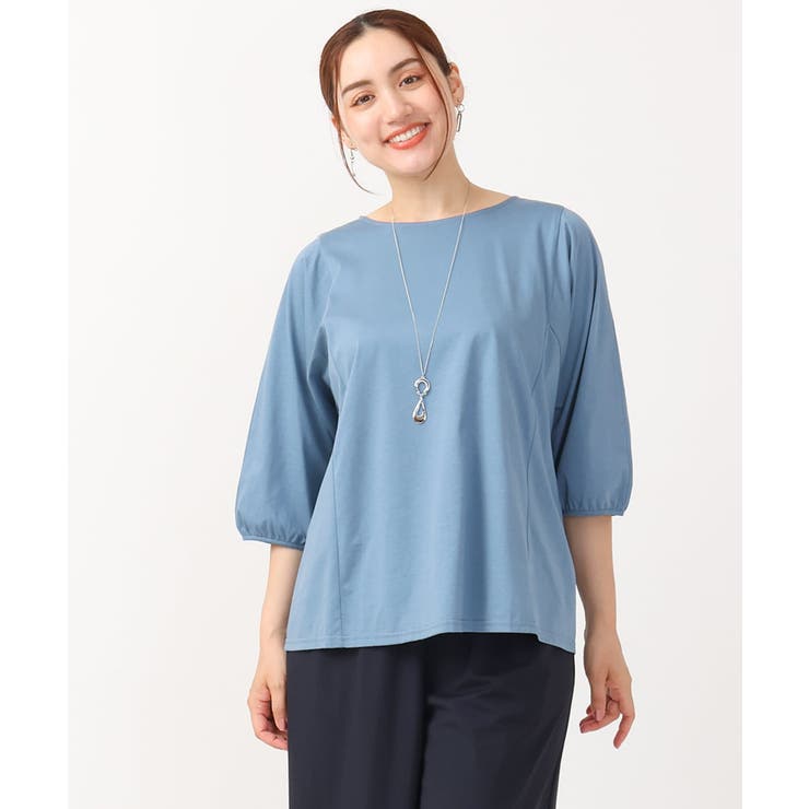 【大きいサイズ/接触冷感】インショルダー切り替えトップス | eur3 | 詳細画像8 