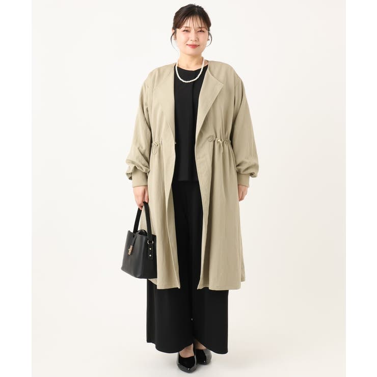 【大きいサイズ】カットジョーゼット袖フレアトップス | eur3 | 詳細画像18 