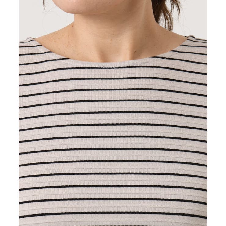 【大きいサイズ】リップルボーダーカットソー | eur3 | 詳細画像13 