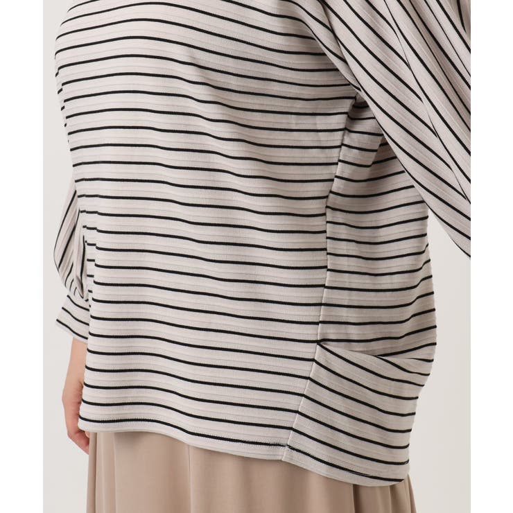 【大きいサイズ】リップルボーダーカットソー | eur3 | 詳細画像15 