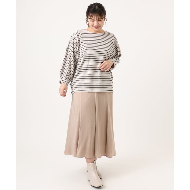 【大きいサイズ】リップルボーダーカットソー | eur3 | 詳細画像19 