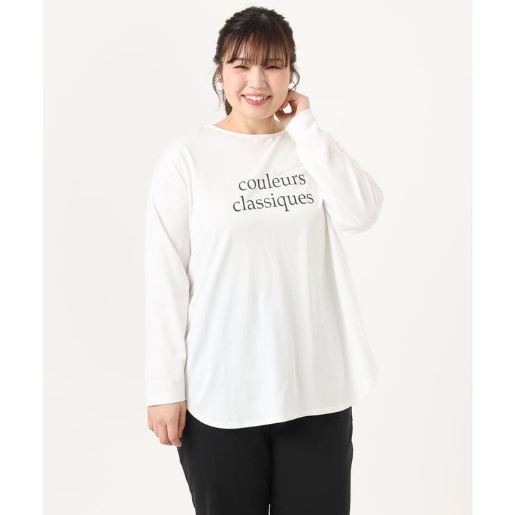 【大きいサイズ】裾ラウンドロゴTシャツ | eur3 | 詳細画像11 