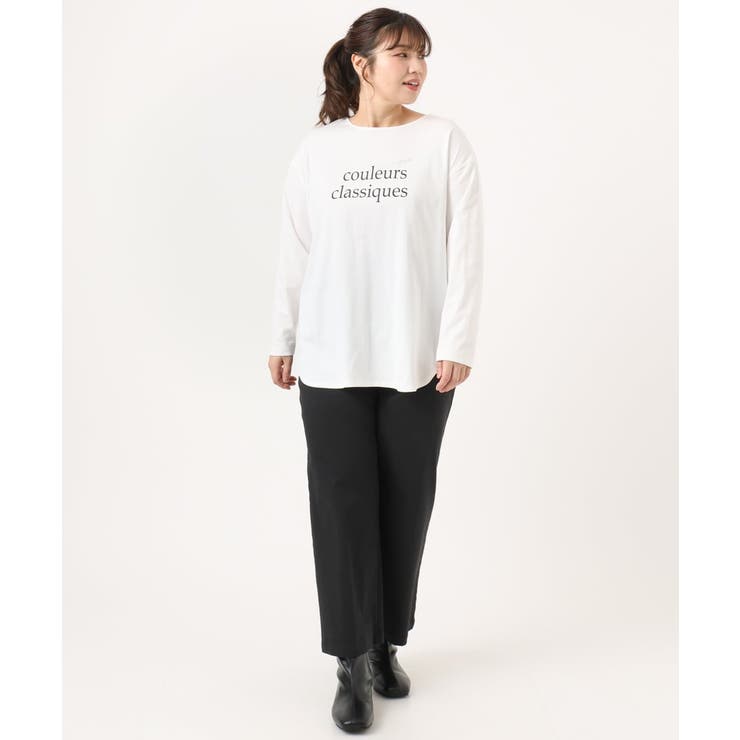 【大きいサイズ】裾ラウンドロゴTシャツ | eur3 | 詳細画像13 