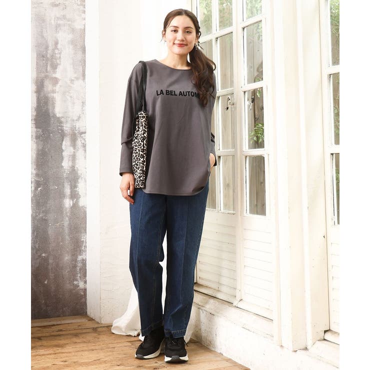 【大きいサイズ】裾ラウンドロゴTシャツ | eur3 | 詳細画像16 