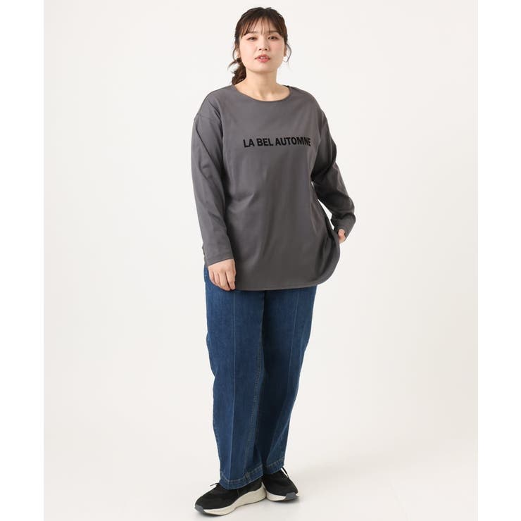 【大きいサイズ】裾ラウンドロゴTシャツ | eur3 | 詳細画像25 