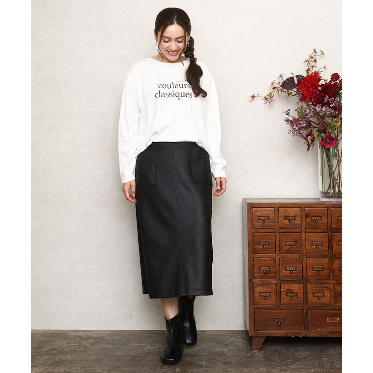 【大きいサイズ】裾ラウンドロゴTシャツ | eur3 | 詳細画像8 