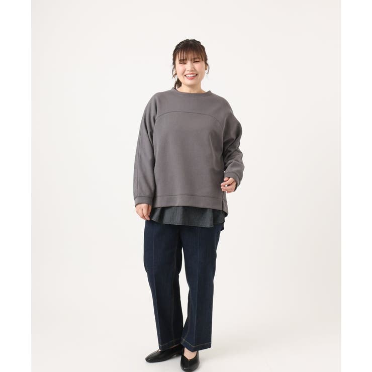 【大きいサイズ】シャツレイヤード風カットソー | eur3 | 詳細画像27 