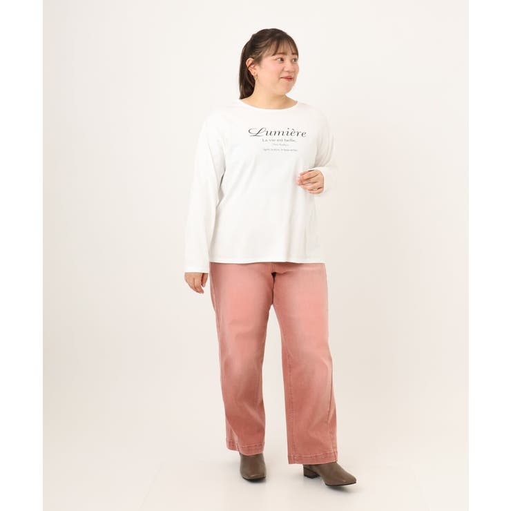 【大きいサイズ】ドロップショルダーロゴTシャツ | eur3 | 詳細画像18 
