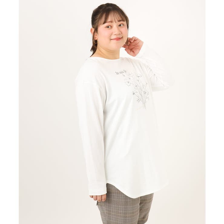 【大きいサイズ】プリント長袖Tシャツ | eur3 | 詳細画像10 