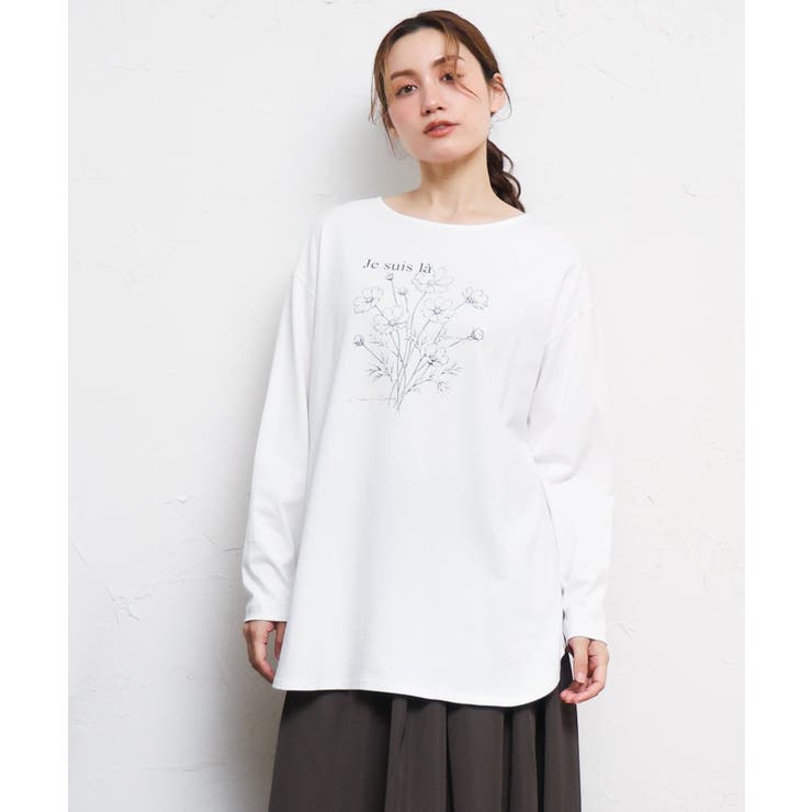 【大きいサイズ】プリント長袖Tシャツ | eur3 | 詳細画像13 