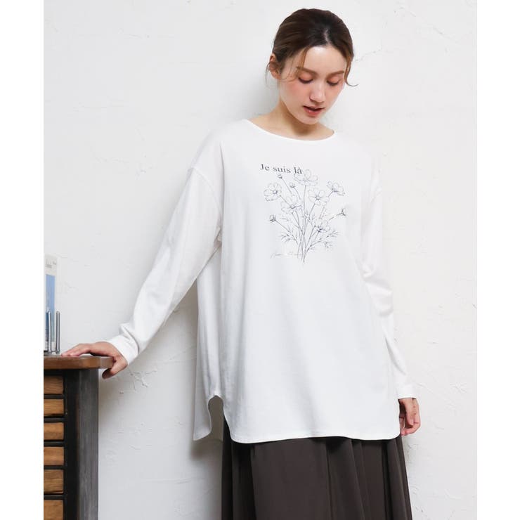 【大きいサイズ】プリント長袖Tシャツ | eur3 | 詳細画像14 