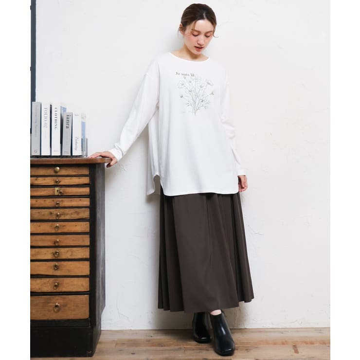 【大きいサイズ】プリント長袖Tシャツ | eur3 | 詳細画像15 