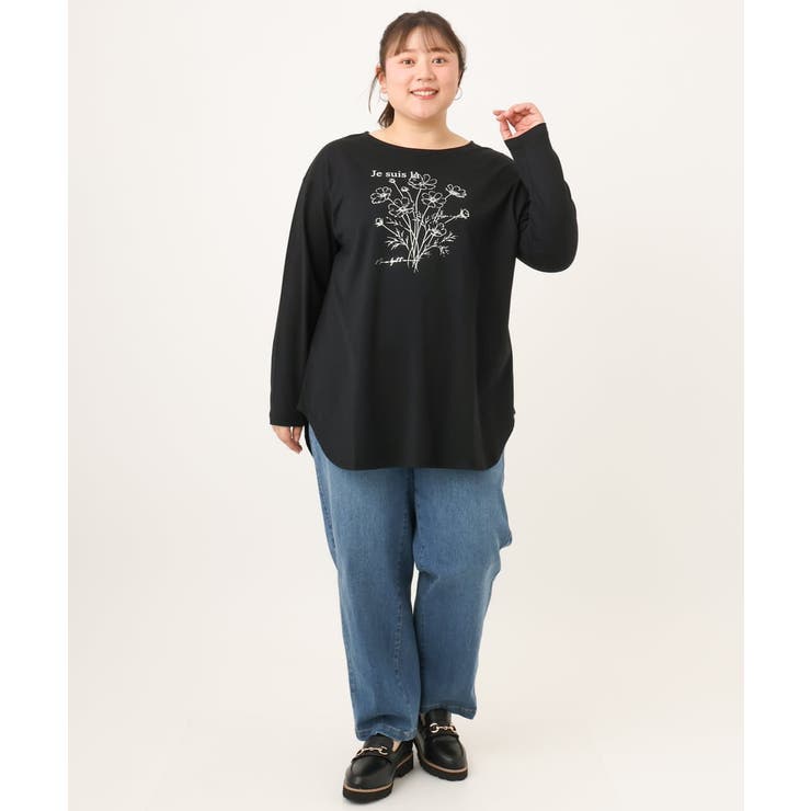 【大きいサイズ】プリント長袖Tシャツ | eur3 | 詳細画像32 