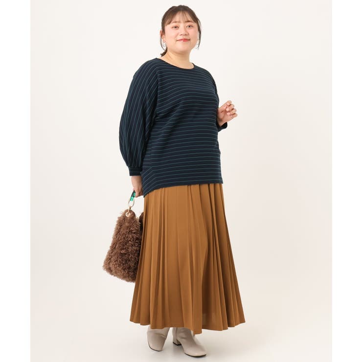 【大きいサイズ】リップルボーダーカットソー | eur3 | 詳細画像9 
