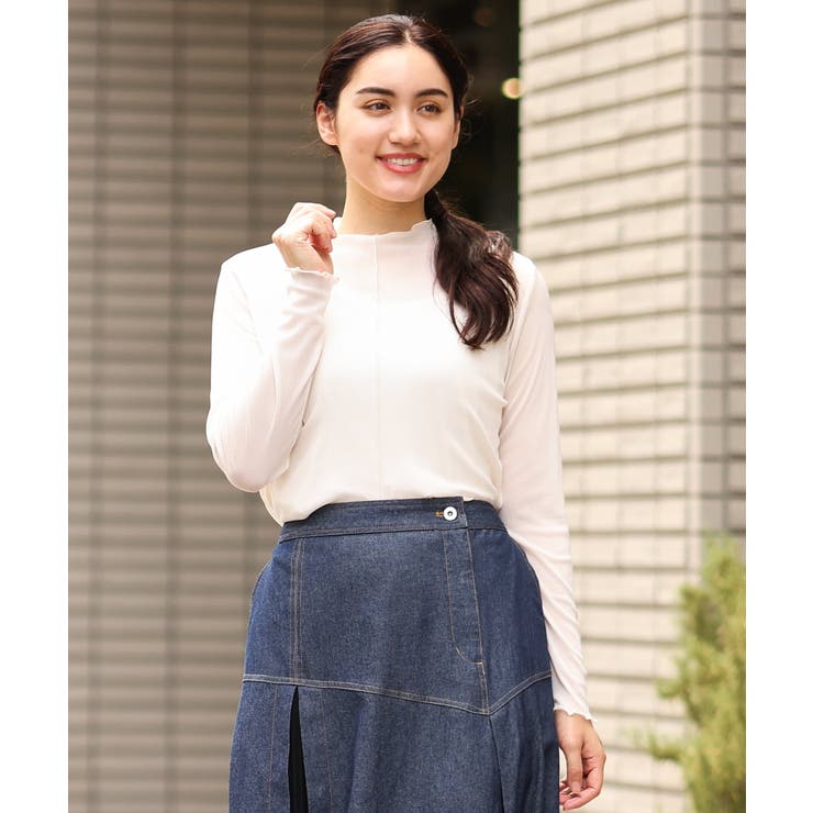 アイボリー(80) | 新色追加！カラバリ豊富な6色！シアーカットソー | eur3