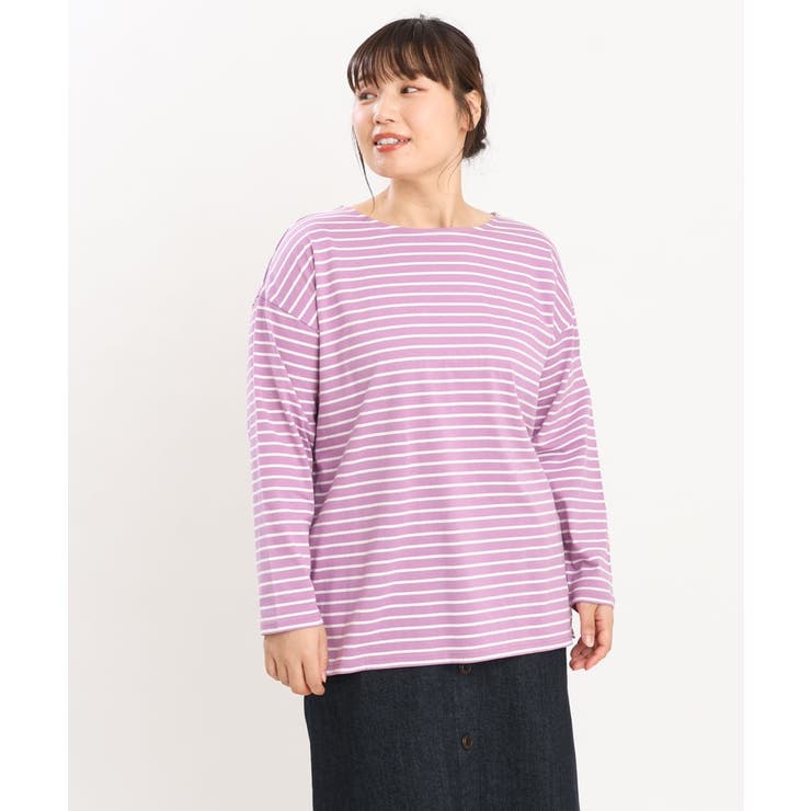 【大きいサイズ】ボーダーカットソー | eur3 | 詳細画像2 