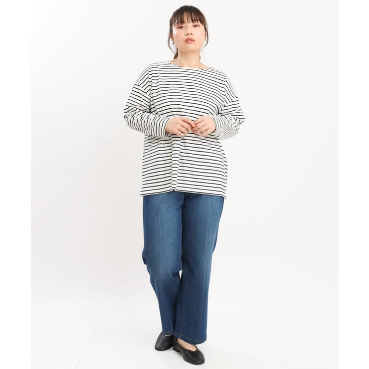 【大きいサイズ】ボーダーカットソー | eur3 | 詳細画像20 