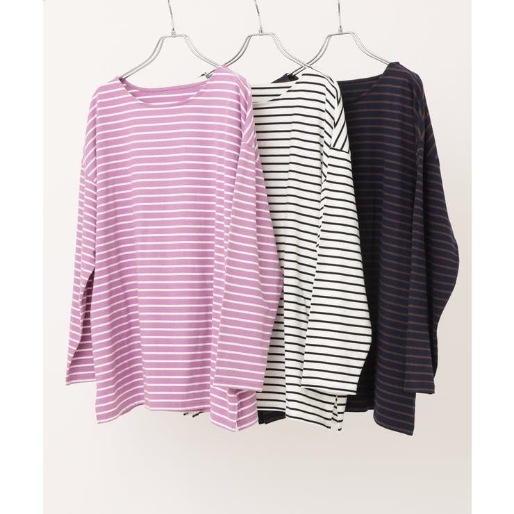 【大きいサイズ】ボーダーカットソー | eur3 | 詳細画像21 