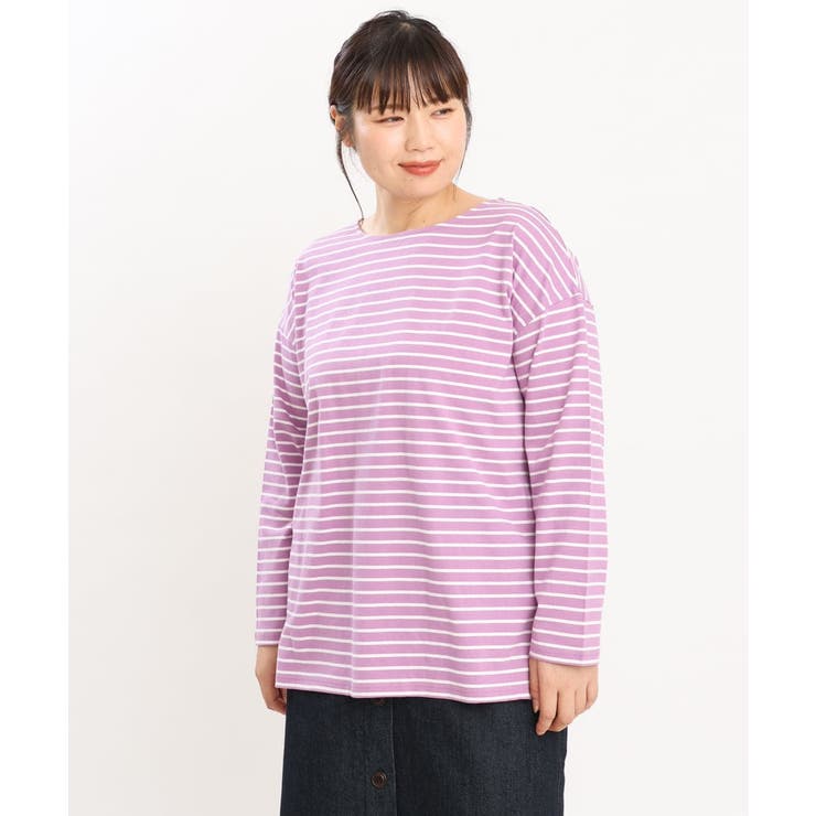 【大きいサイズ】ボーダーカットソー | eur3 | 詳細画像3 