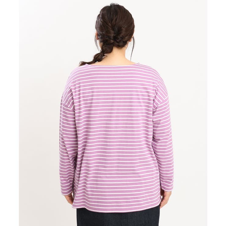 【大きいサイズ】ボーダーカットソー | eur3 | 詳細画像5 