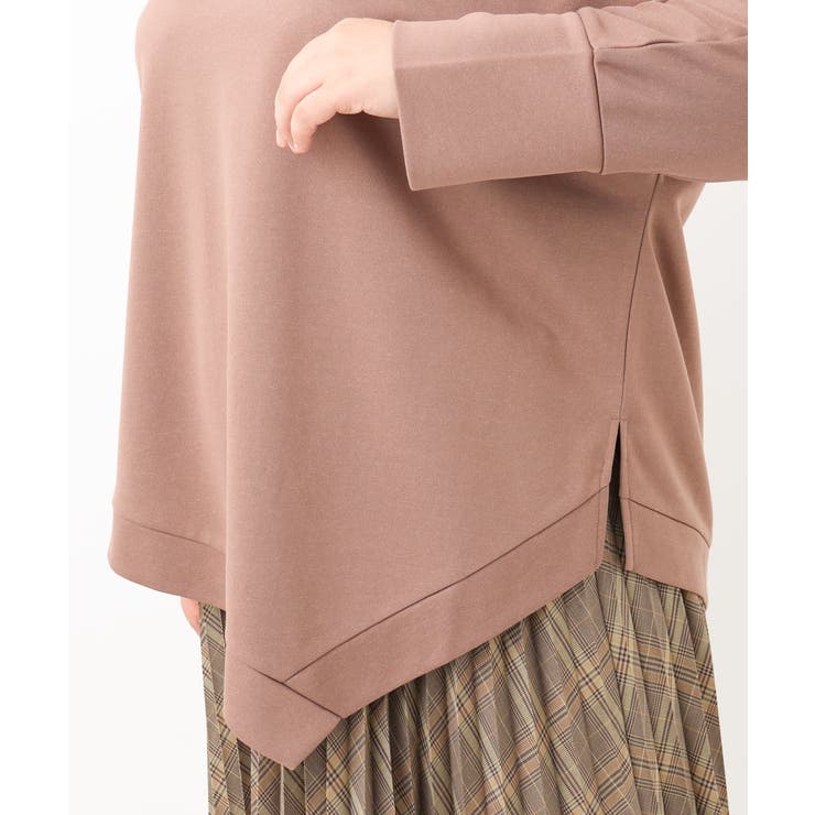 【大きいサイズ】アシメヘムジャージートップス | eur3 | 詳細画像10 