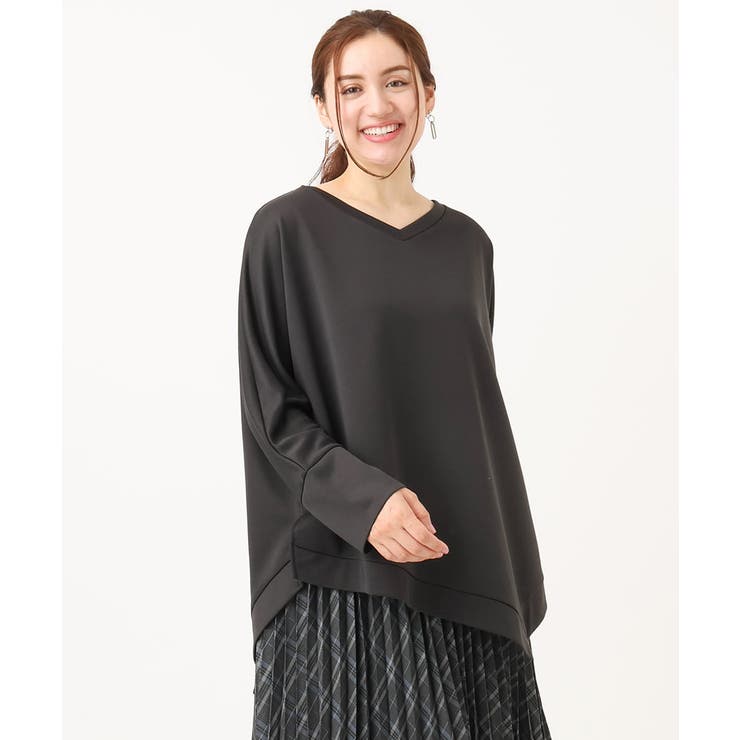 【大きいサイズ】アシメヘムジャージートップス | eur3 | 詳細画像15 